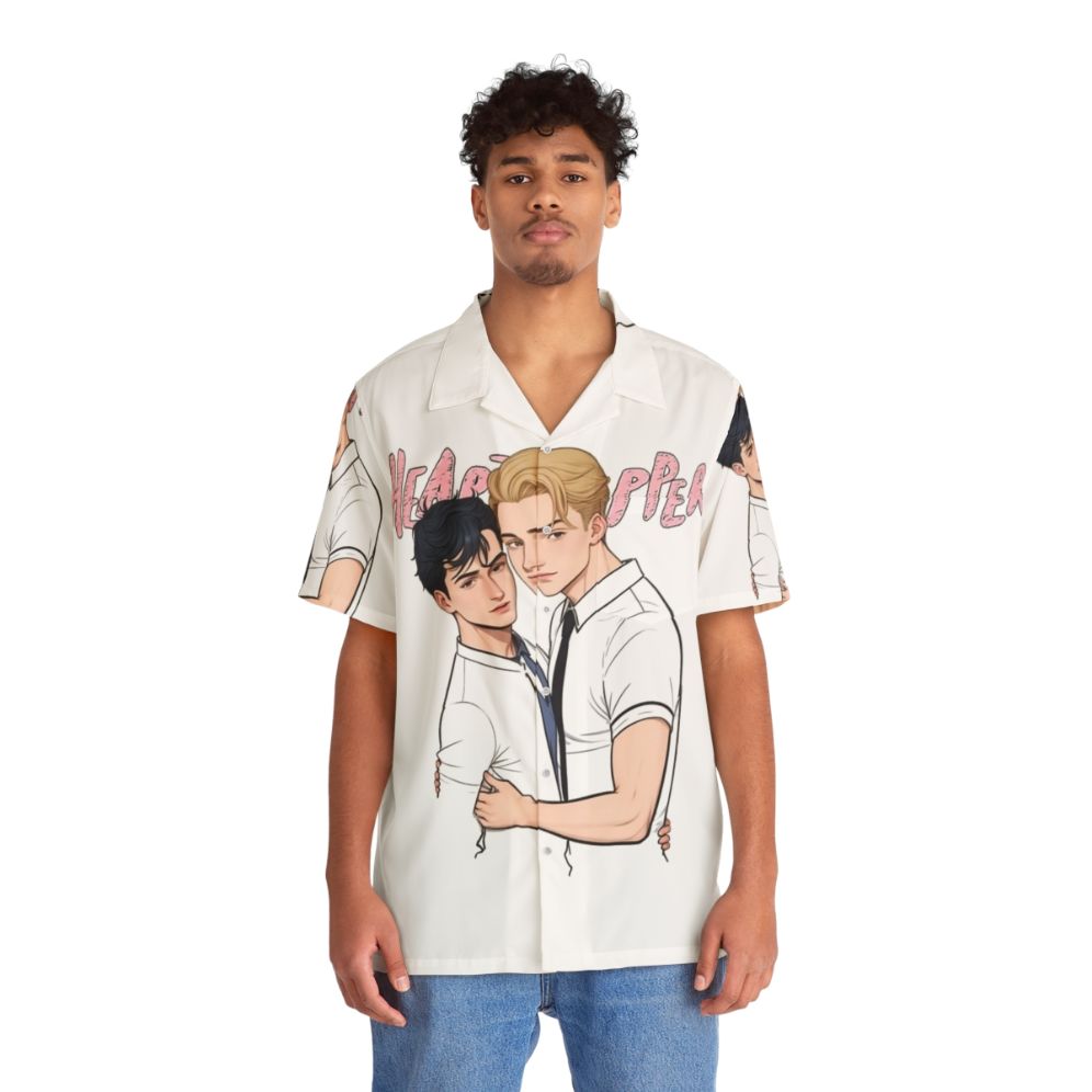 Heartstopper Nick and Charlie Hawaiian Shirt - People Front