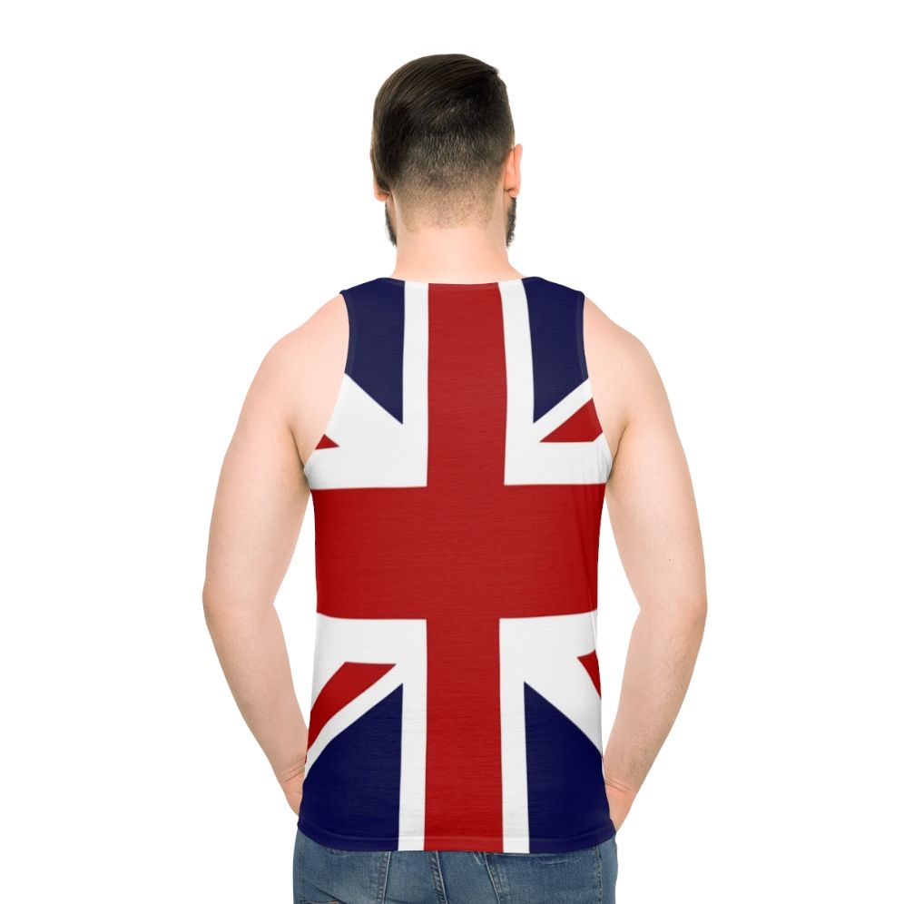 Union Jack Flag of the UK Unisex Tank Top - men back