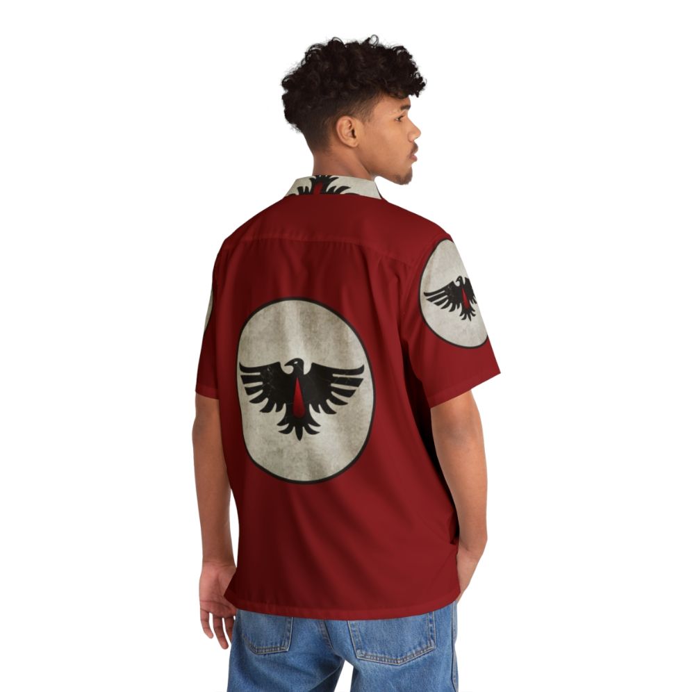 Blood Ravens Military-Inspired Hawaiian Shirt - People Back