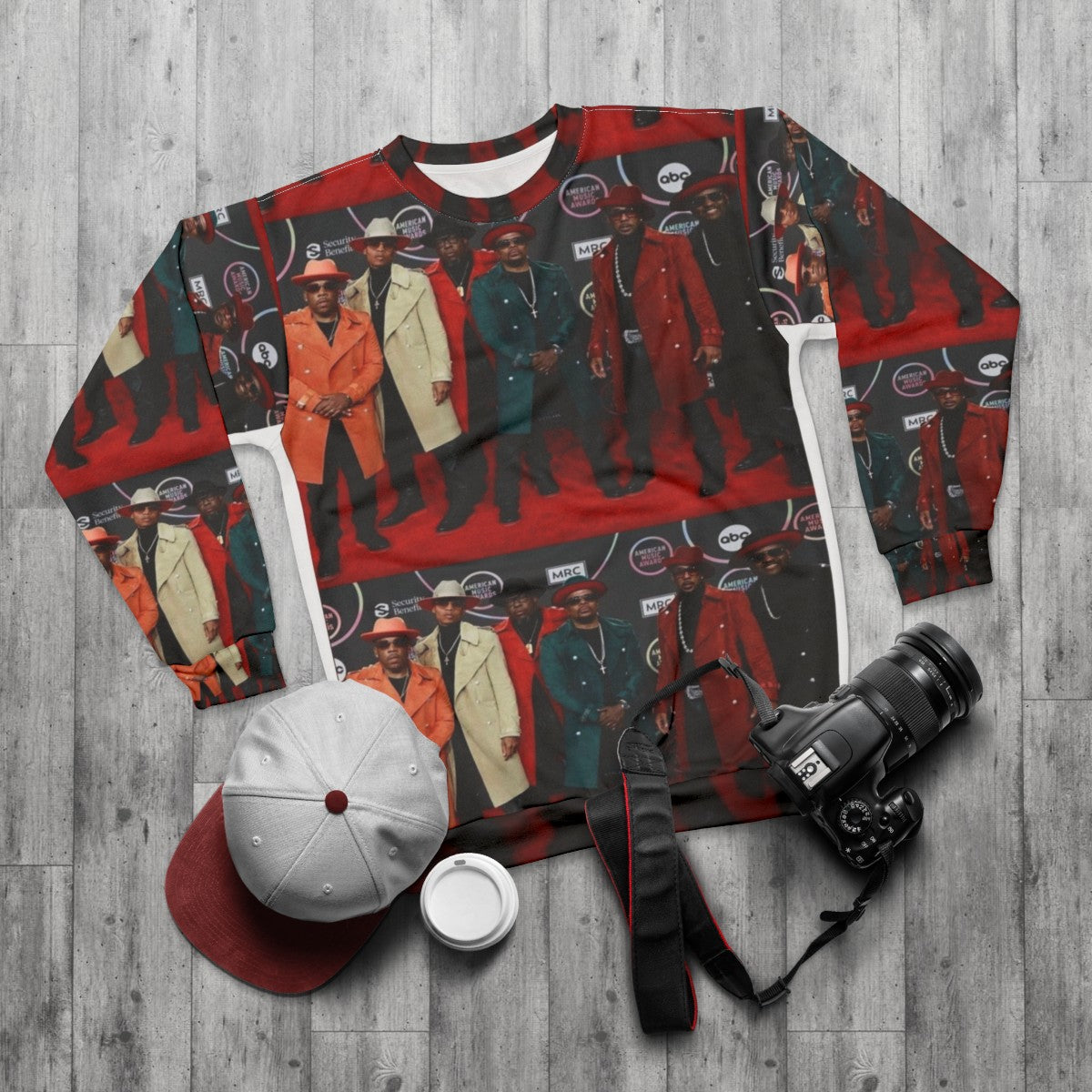 New Edition 90s R&B Inspired Sweatshirt - flat lay