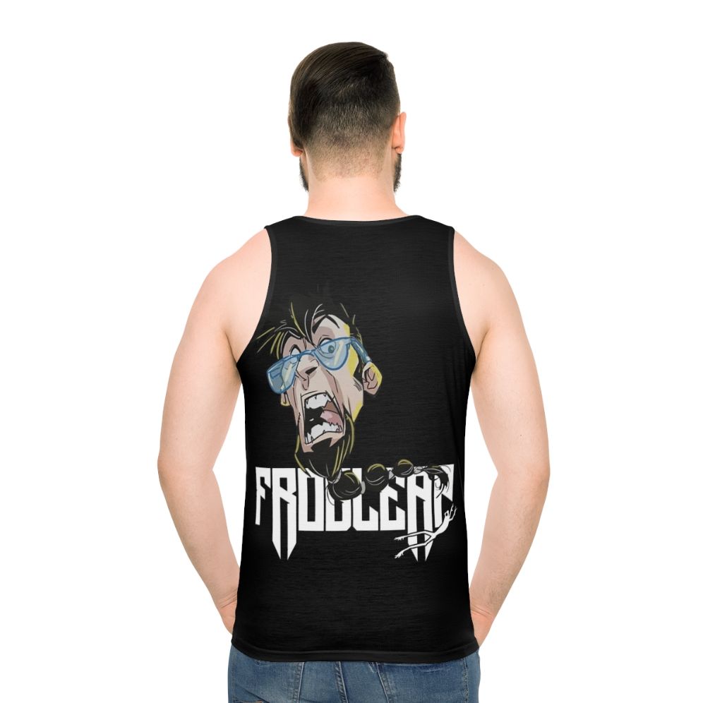 Bearded Leo Unisex Nature Graphic Tank Top - men back