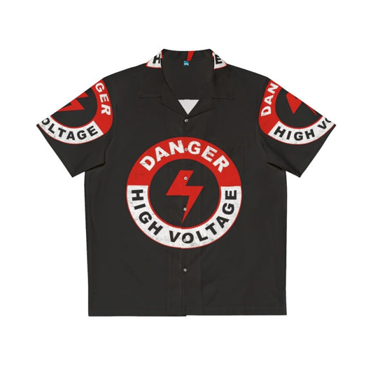 Danger High Voltage Hawaiian Shirt featuring Electric Six band logo