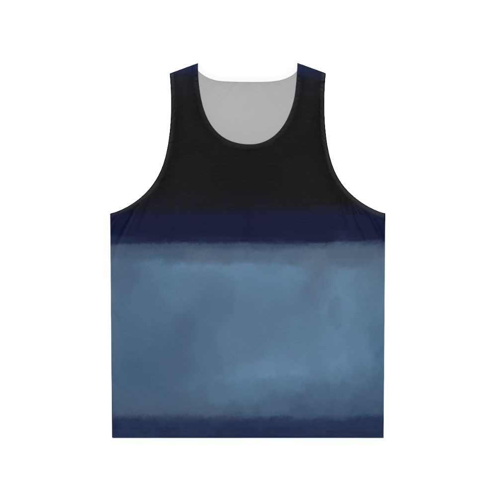 Rothko inspired blue unisex tank top