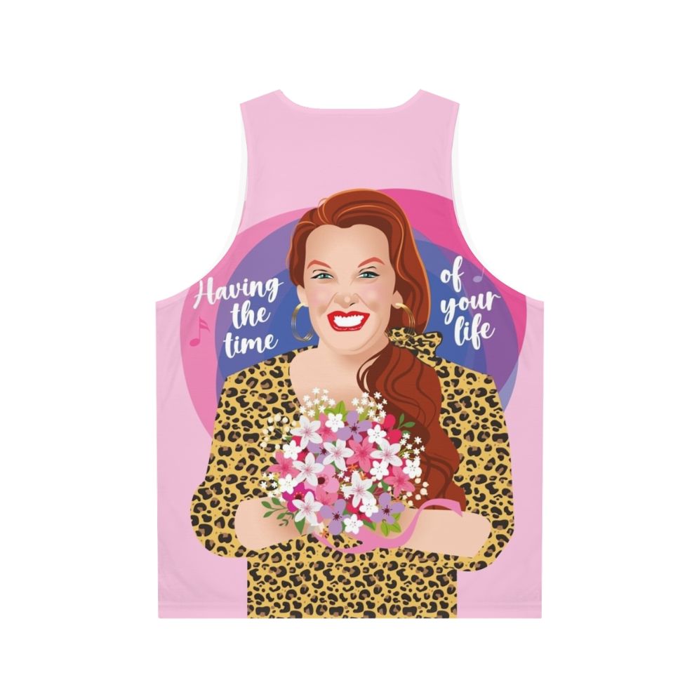 Unisex tank top with pop art design - Back