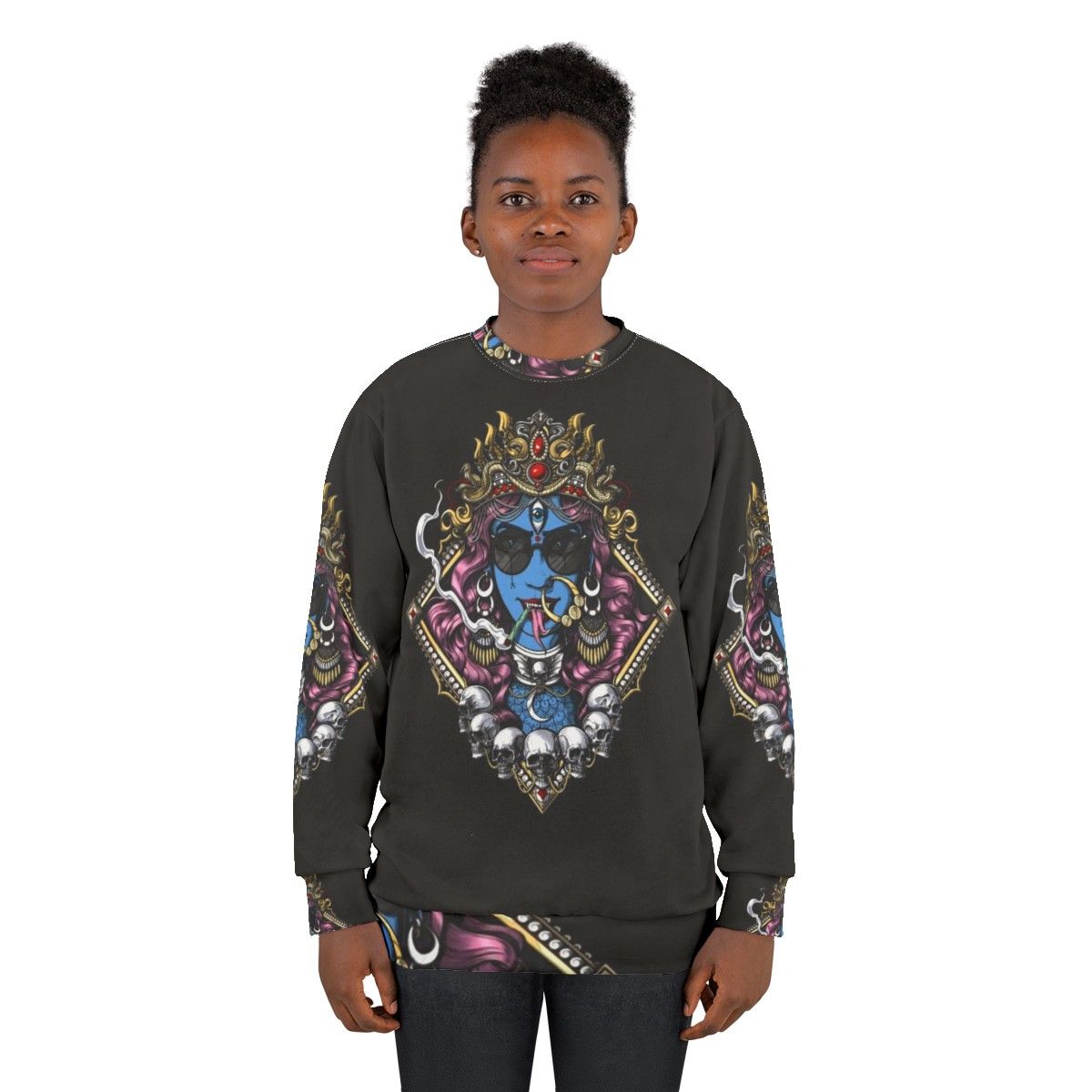 Kali Hindu Goddess Spiritual Boho Sweatshirt - women