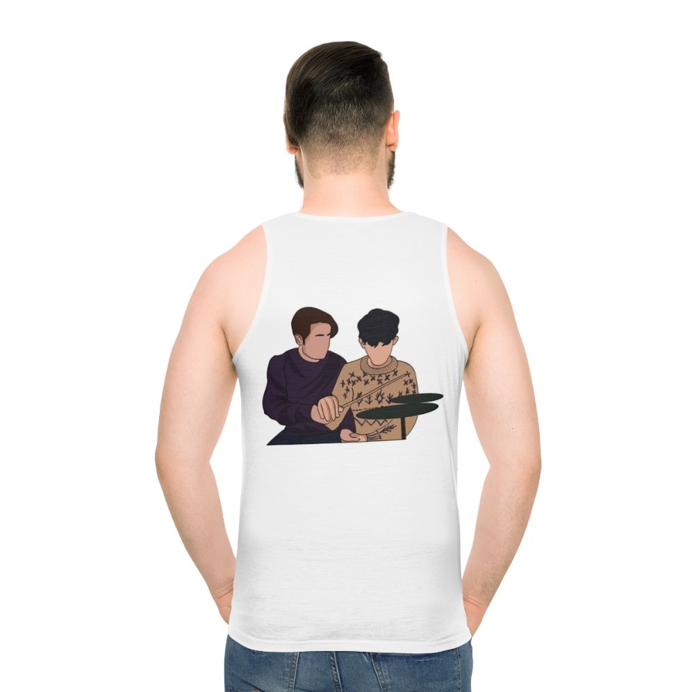 Heartstopper Nick and Charlie Unisex Tank Top - men back