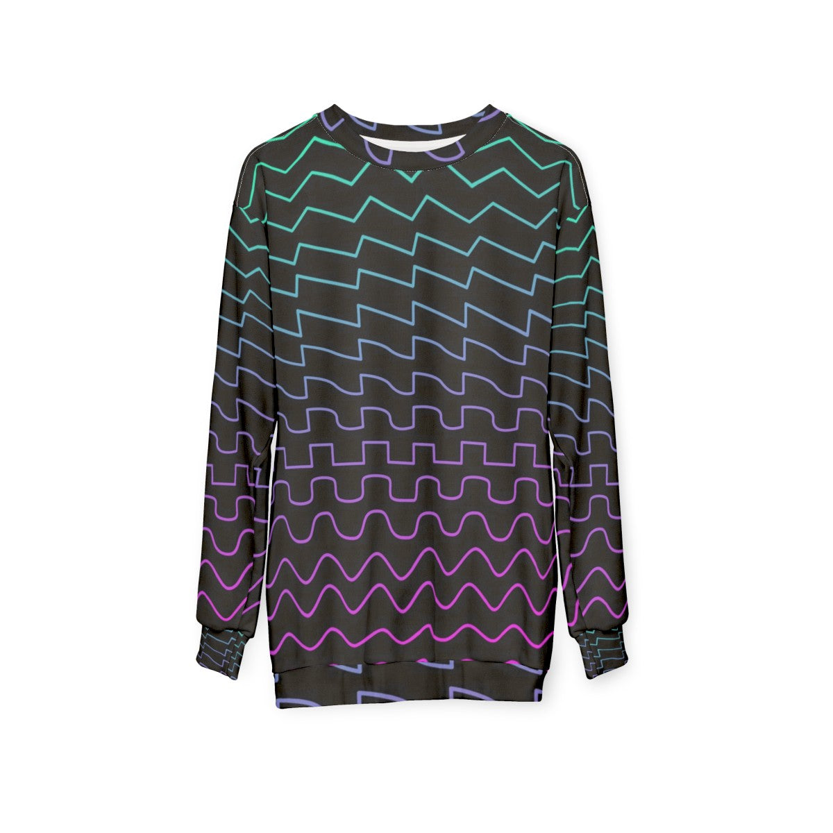 Synthesizer Waveforms Sweatshirt - hanging