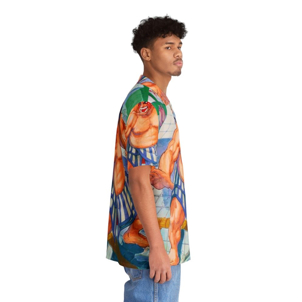 E Honda Hawaiian Shirt - Retro Video Game Inspired Apparel - People Pight