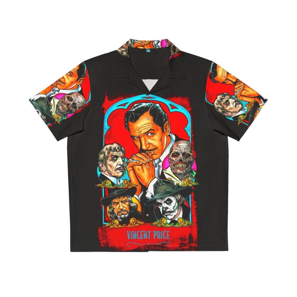 Vintage Hawaiian shirt with horror movie icon Vincent Price