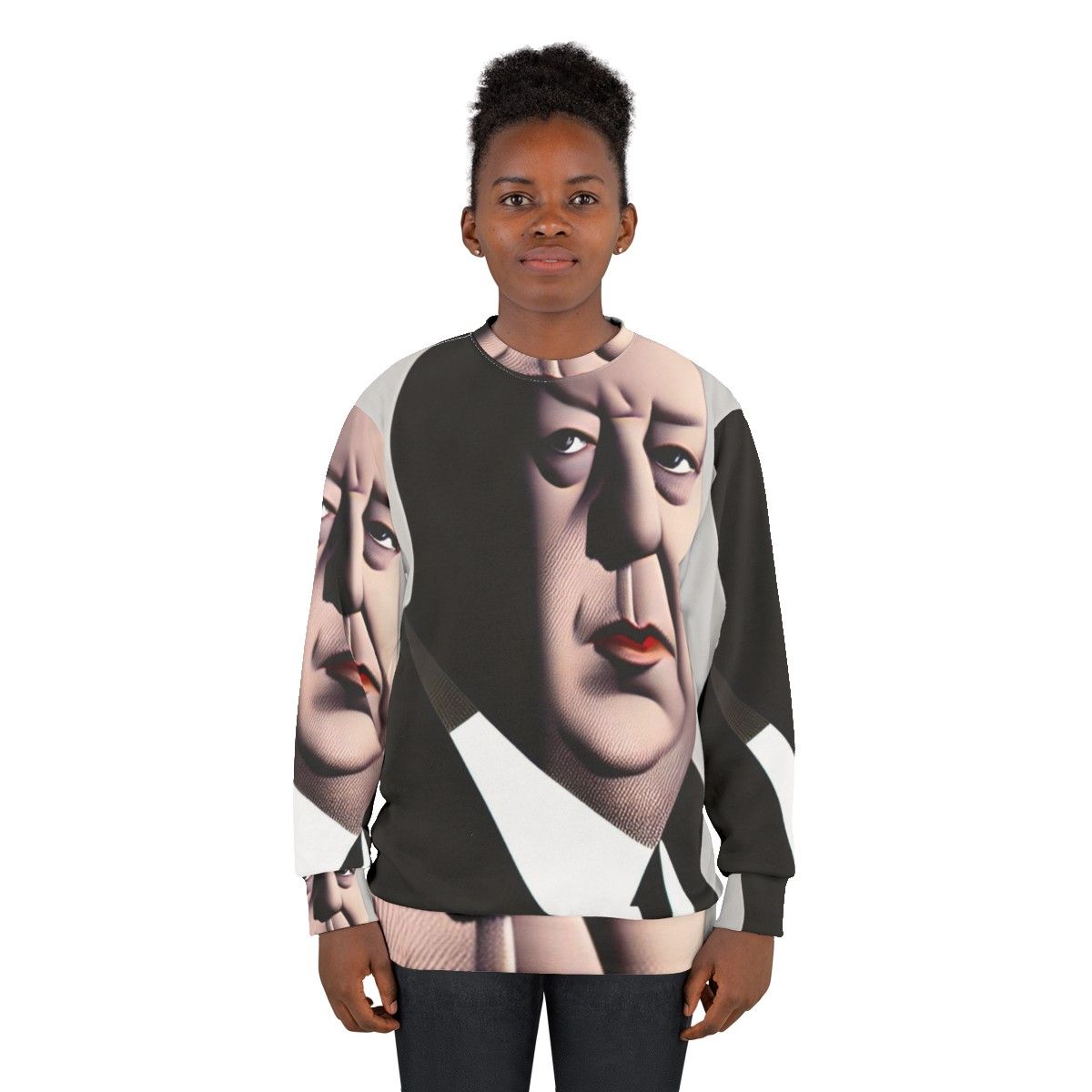 Alfred Hitchcock Portrait Sweatshirt - women