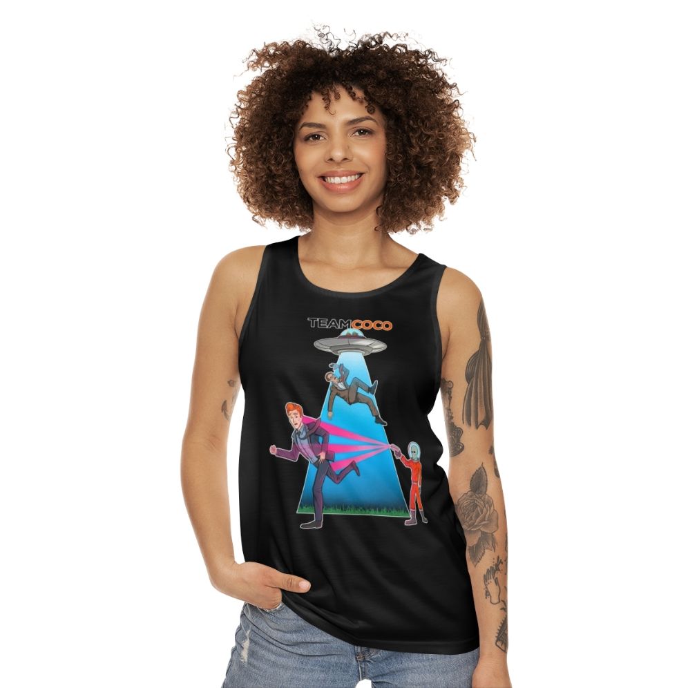 Team Coco Alien Abduction Unisex Tank Top - women