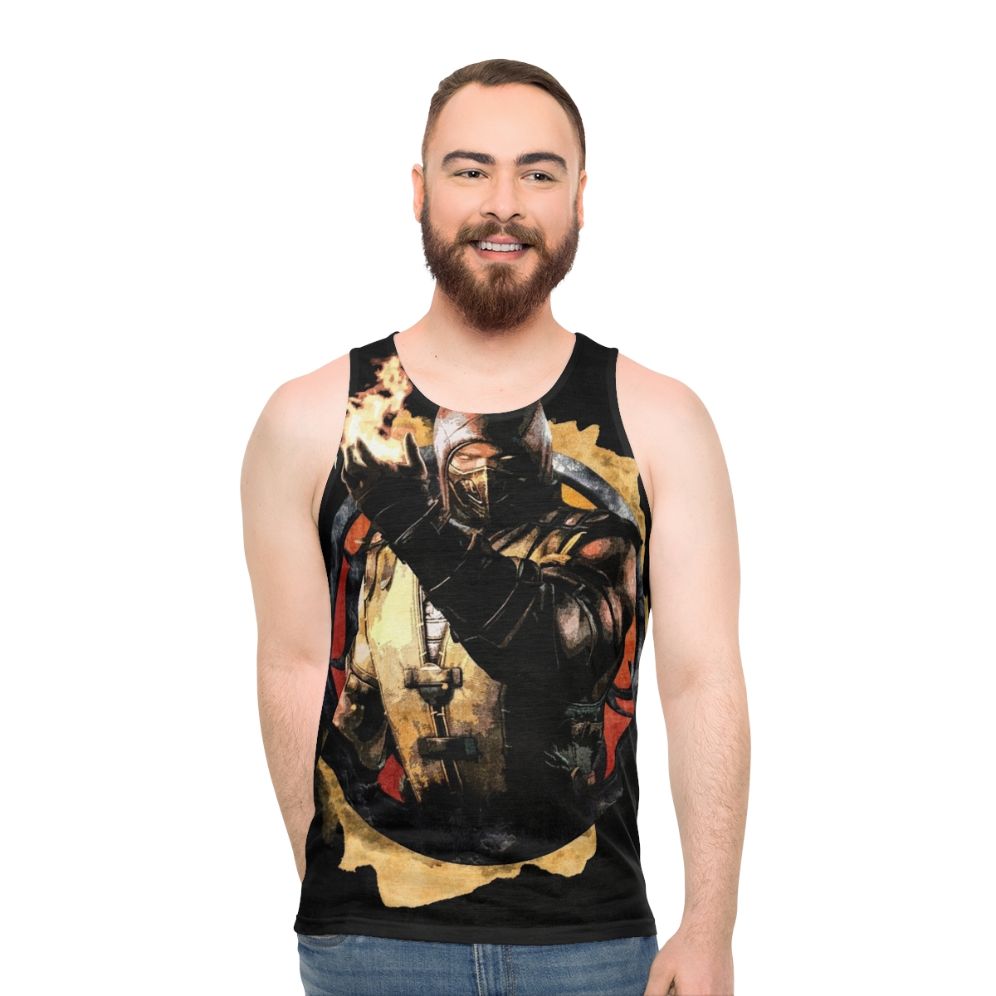 Scorpion Mortal Kombat Unisex Gaming Tank Top - men