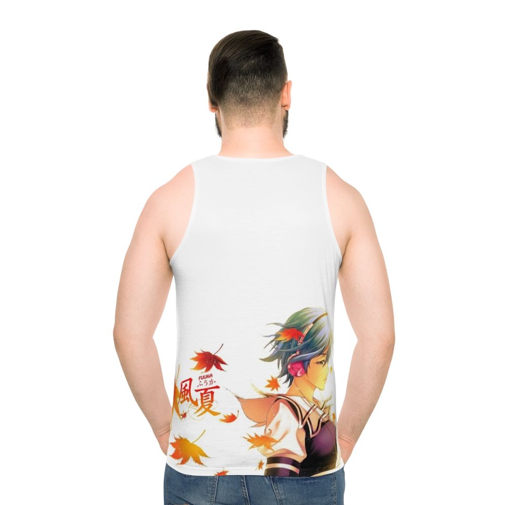 Unisex Anime Tank Top - men back