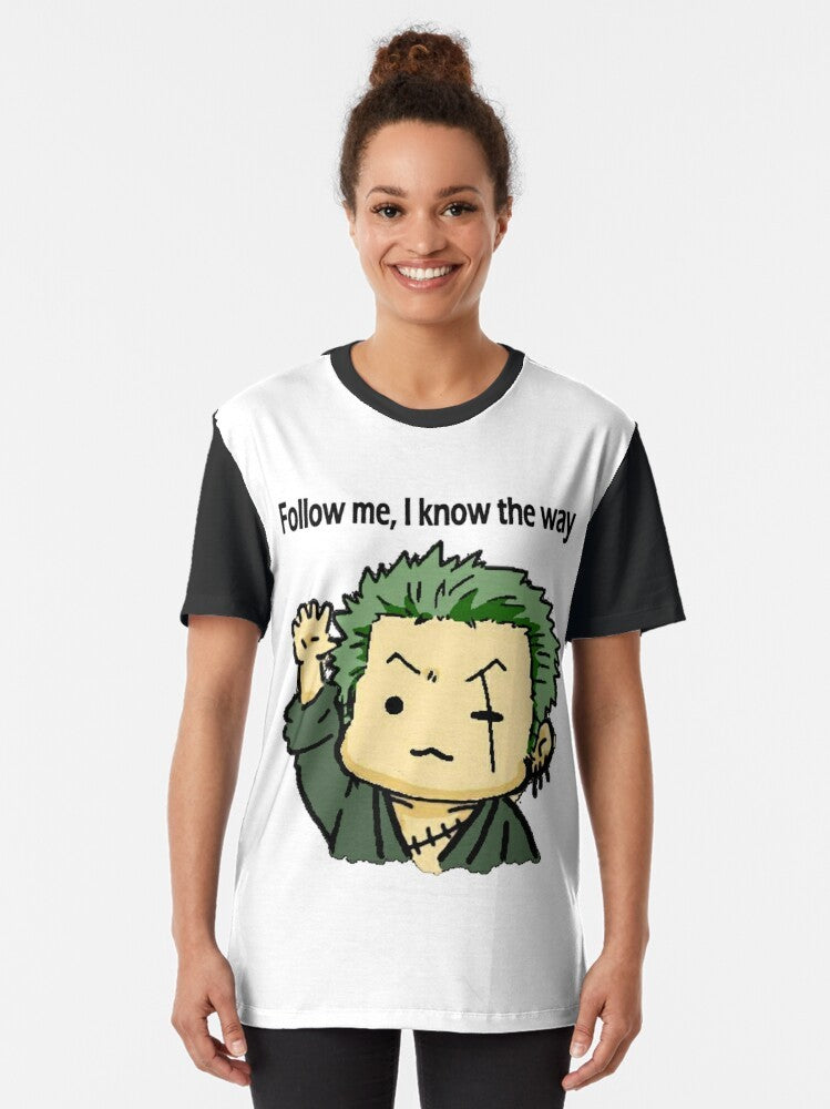 One Piece Roronoa Zoro Anime Graphic T-Shirt - Women