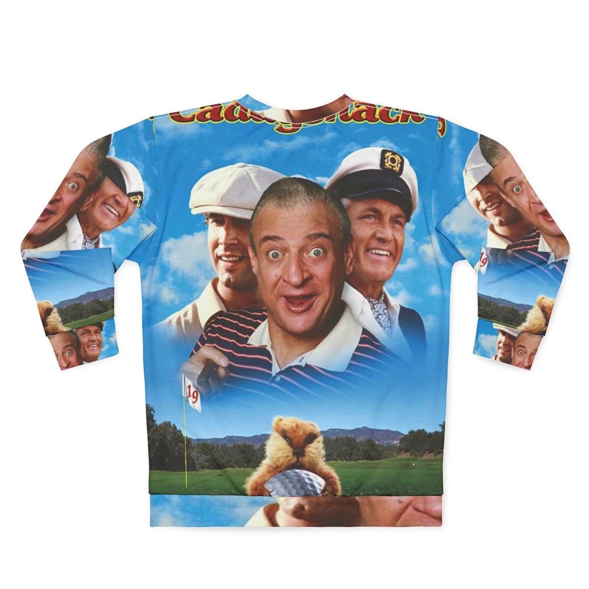 Vintage Caddyshack Sweatshirt Featuring Iconic Golf Comedy Scene - Back