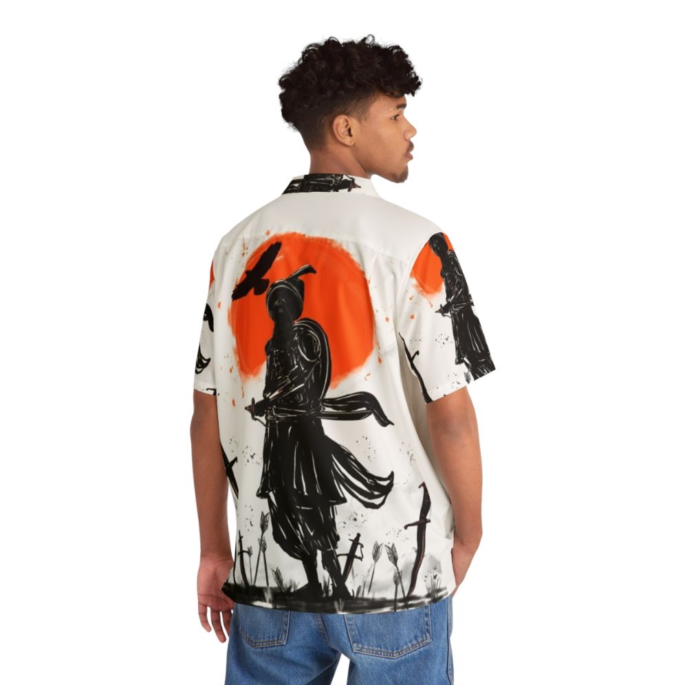 Sikh Warrior Digital Art Hawaiian Shirt - People Back