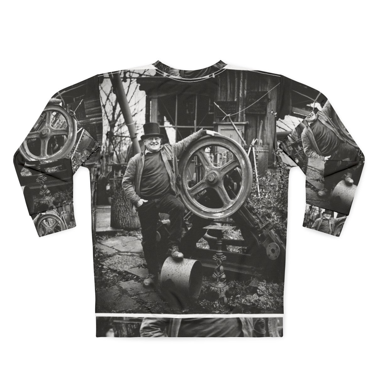 Fred Dibnah Steeplejack Industrial Sweatshirt - Back