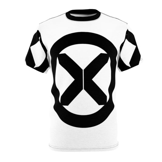 Mutant Cult-Inspired Black T-Shirt featuring iconic X-Men characters and symbols