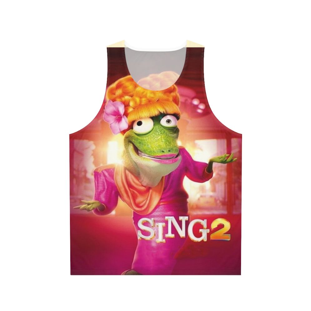 Sing 2 Unisex Tank Top featuring Buster Moon, Clay Calloway, and other characters