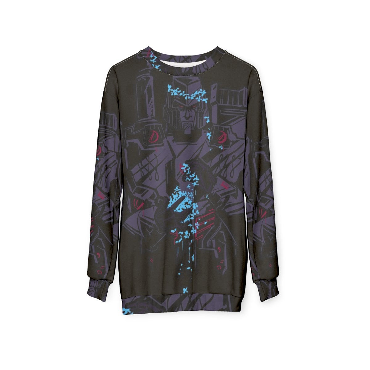 Flowers Transformers Megatron MTMTE Sweatshirt - hanging