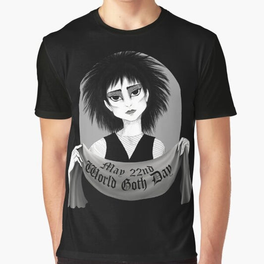 World Goth Day Siouxsie and the Banshees inspired graphic t-shirt