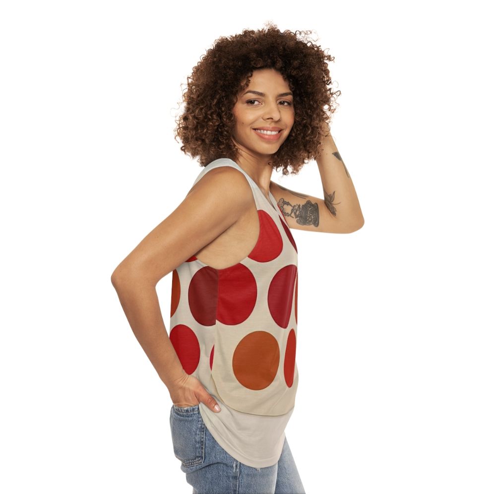 Thomas Downing Geometric Abstract Art Unisex Tank Top - women side