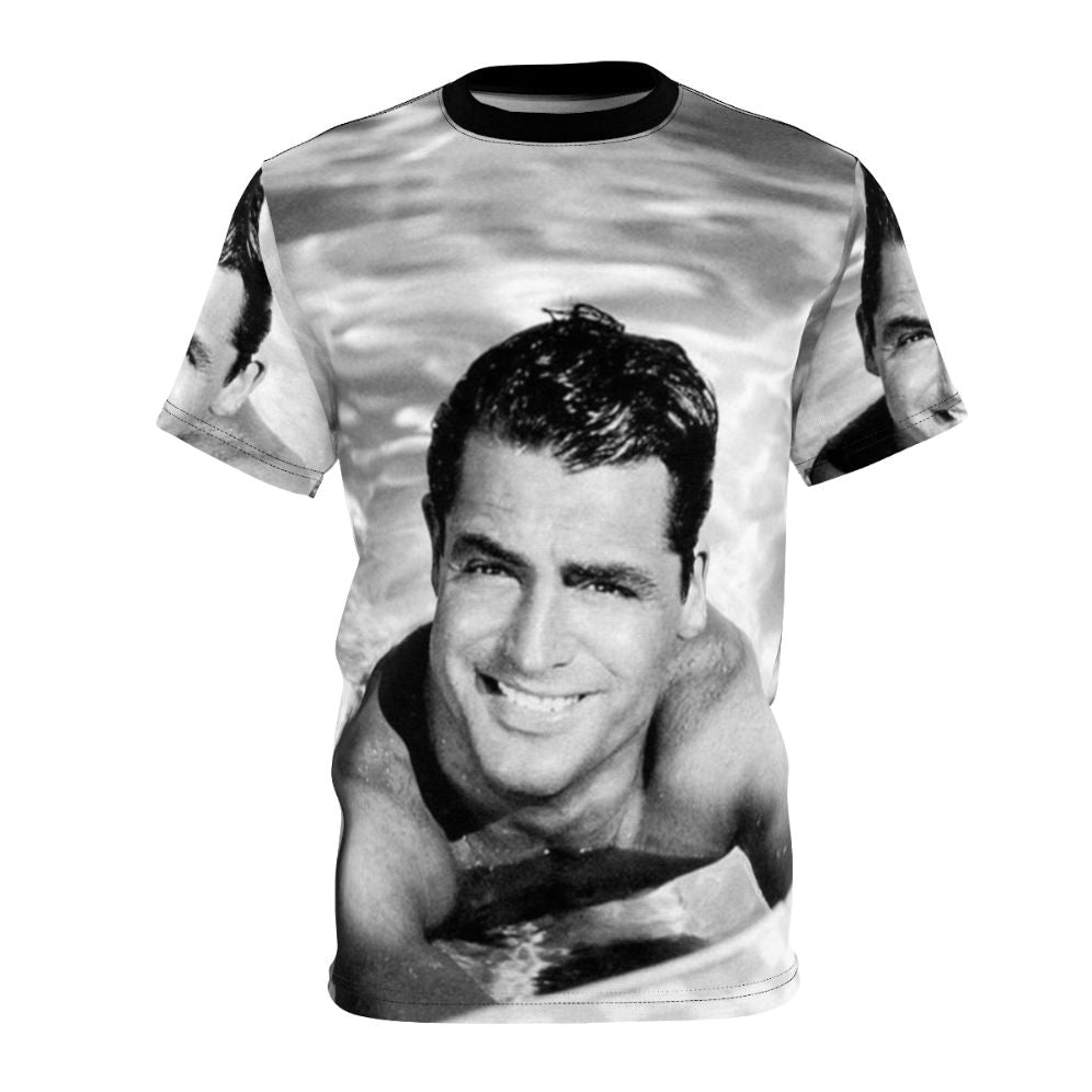 Vintage-inspired graphic t-shirt featuring classic Hollywood actor Cary Grant