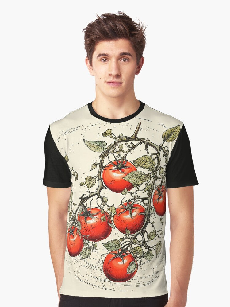 Tomatoes Graphic T-Shirt for Vegetable and Gardening Lovers - Men