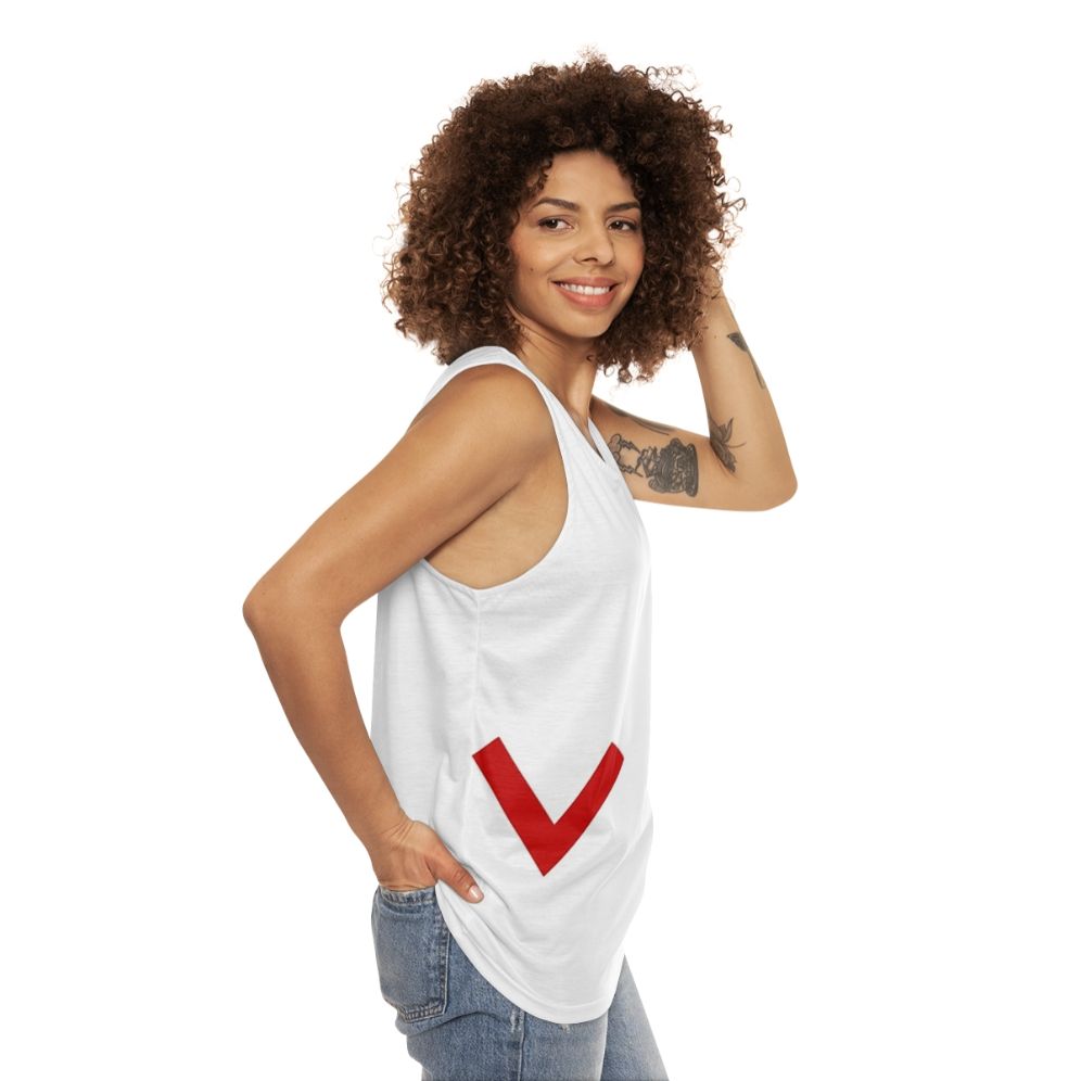 Unisex Viva La Vida Coldplay Tank Top - women side