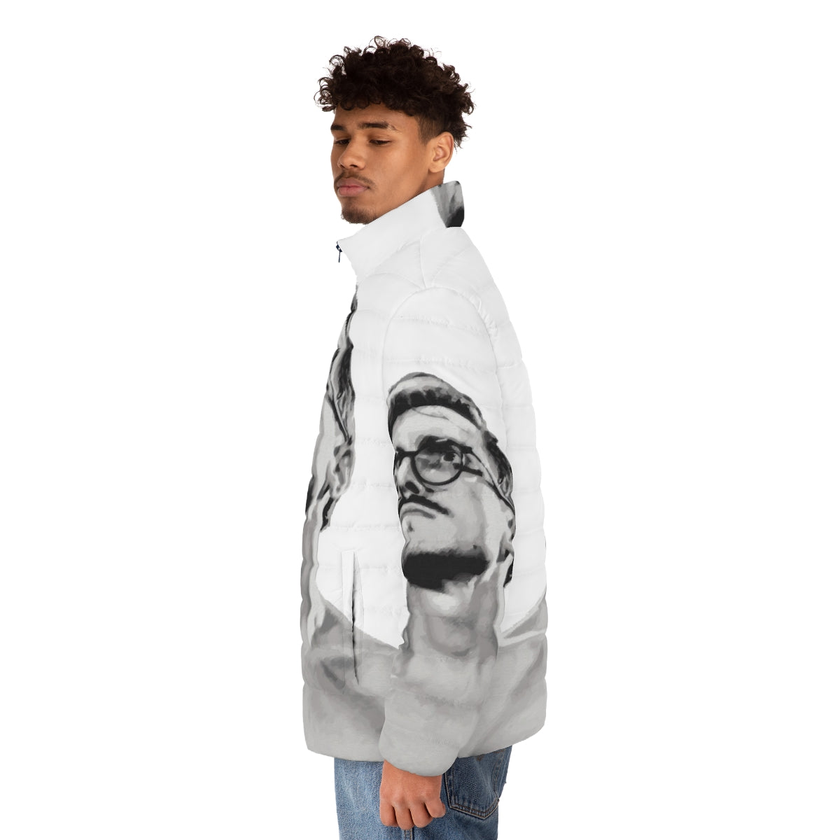 Marc Rebillet Loop Daddy Puffer Jacket - Stylish Merch for Electronic Music Fans - men side left