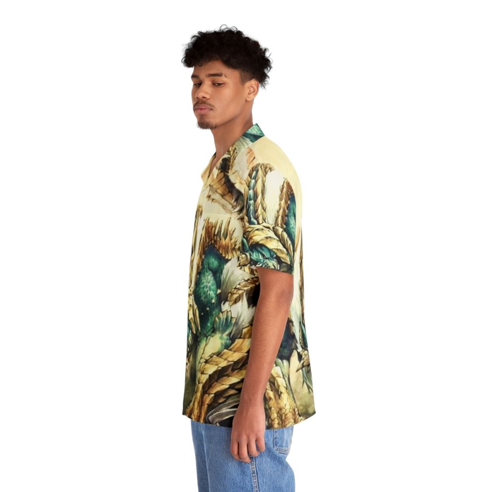 Monster Hunter Zinogre Roaring Thunder Hawaiian Shirt - People Left