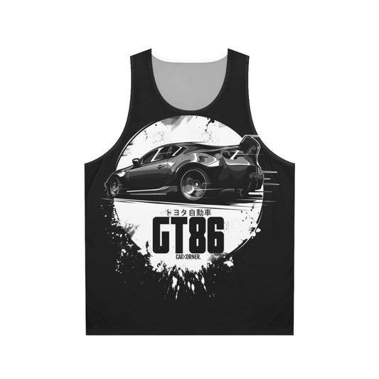 Toyota GT86 Unisex Lowered Car Graphic Tank Top