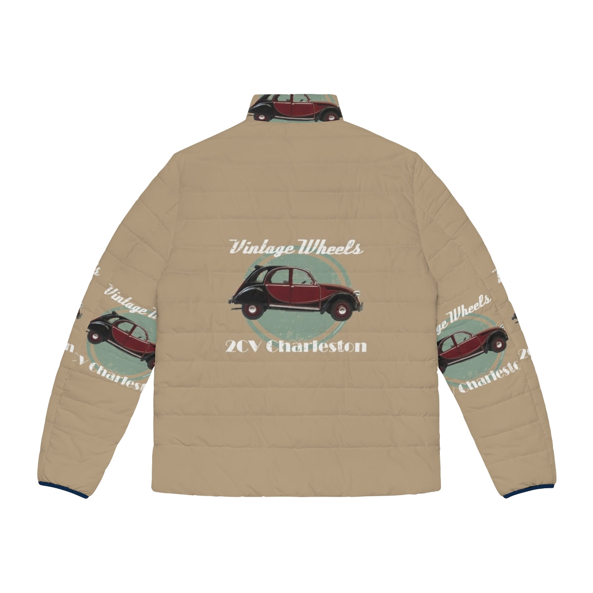 Vintage Citroën 2CV Charleston Puffer Jacket - Back