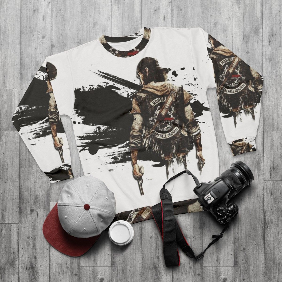 Days Gone Sweatshirt for PS4 Gamers - flat lay