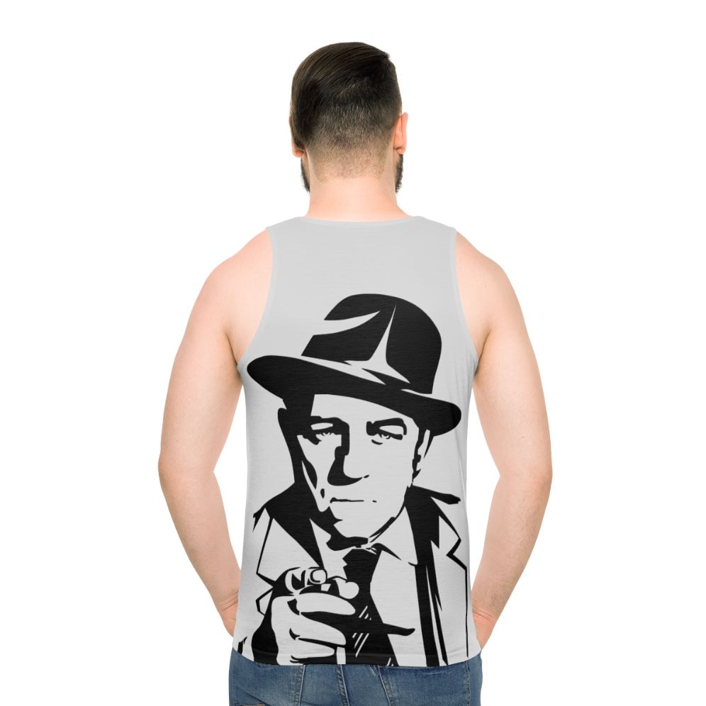 Detective Inspired Unisex Tank Top - men back