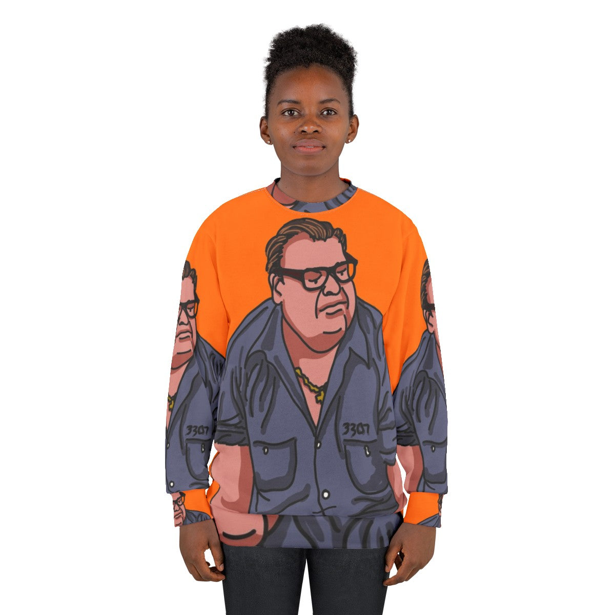 Scared Straight Matt Foley Sweatshirt with Chris Farley and Van Down by the River - women