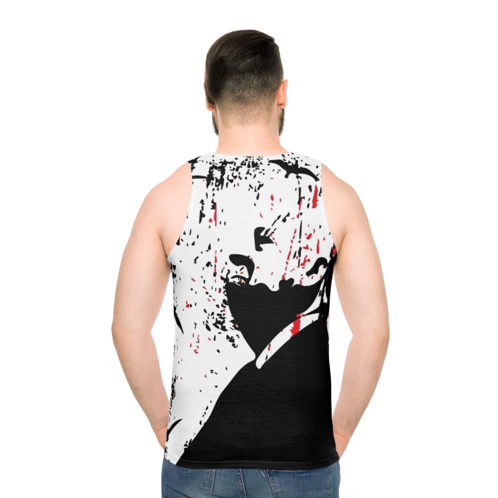 Alfred Hitchcock "Master of Suspense" Unisex Tank Top - men back