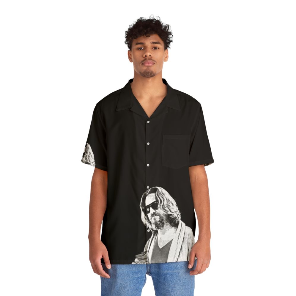 The Big Lebowski the Dude Hawaiian Bowling Shirt - People Front