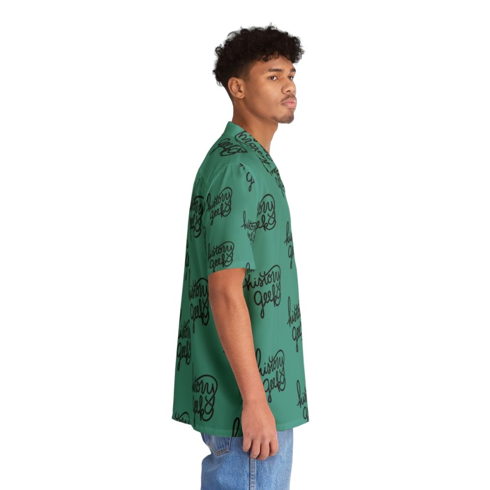 Retro history geek Hawaiian shirt with vintage-inspired design - People Pight