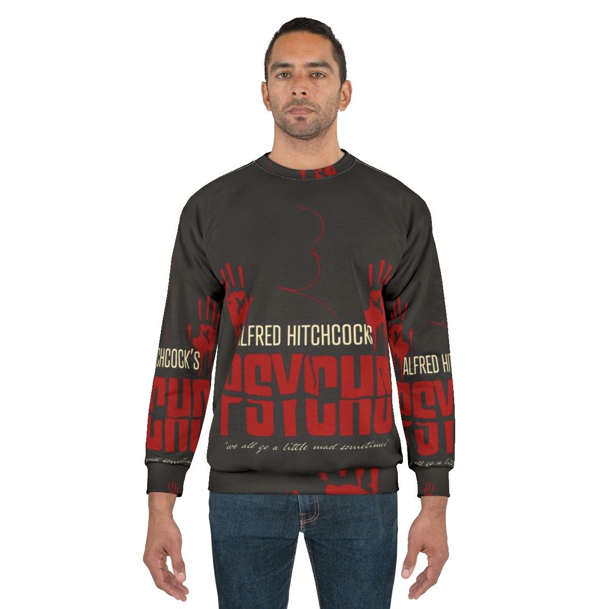 Alfred Hitchcock Psycho Movie Themed Sweatshirt - men