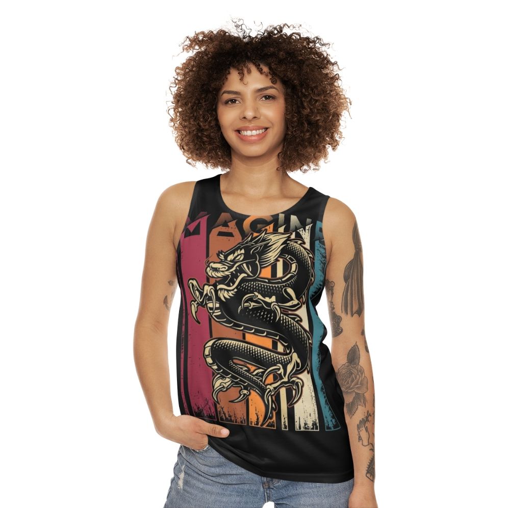 Imagine Dragons Vintage Dragon Graphic Tank Top - women