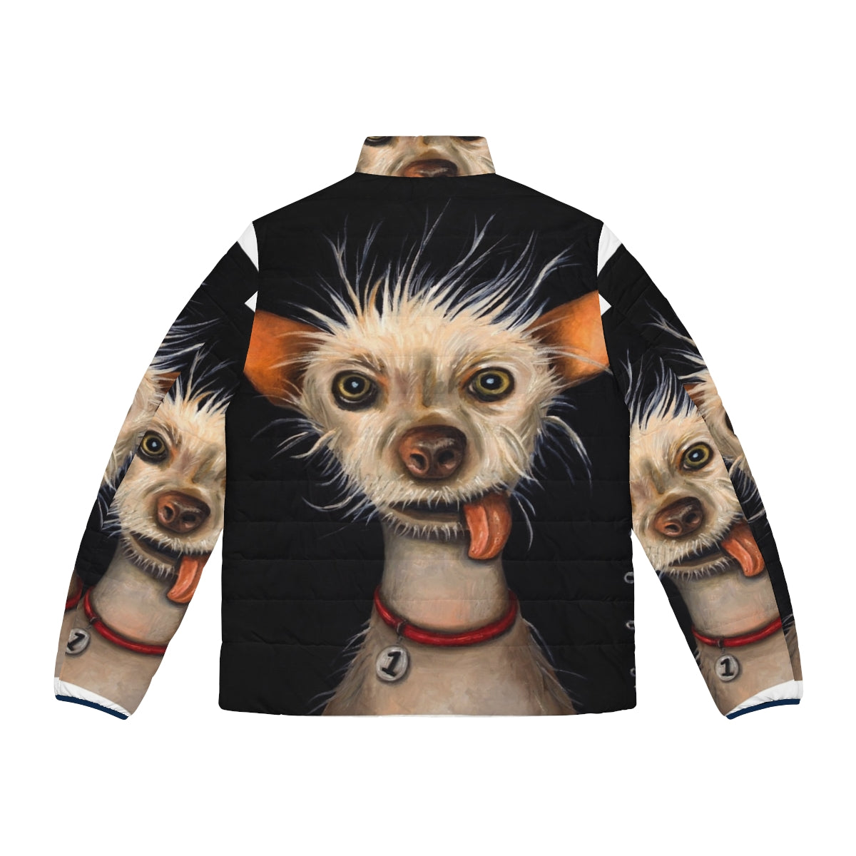 Ugly Dog Puffer Jacket for Chihuahuas, Chinese Cresteds, and Other Quirky Canines - Back