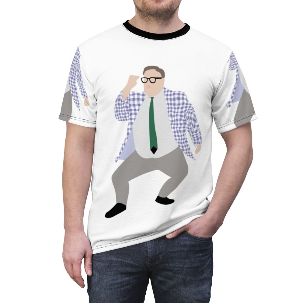 Funny t-shirt featuring the iconic Matt Foley, inspirational speaker character played by Chris Farley on Saturday Night Live - men front