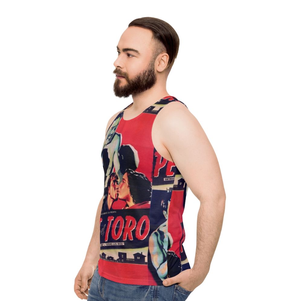 Vintage Mexican Cinema Icons Unisex Tank Top - men side