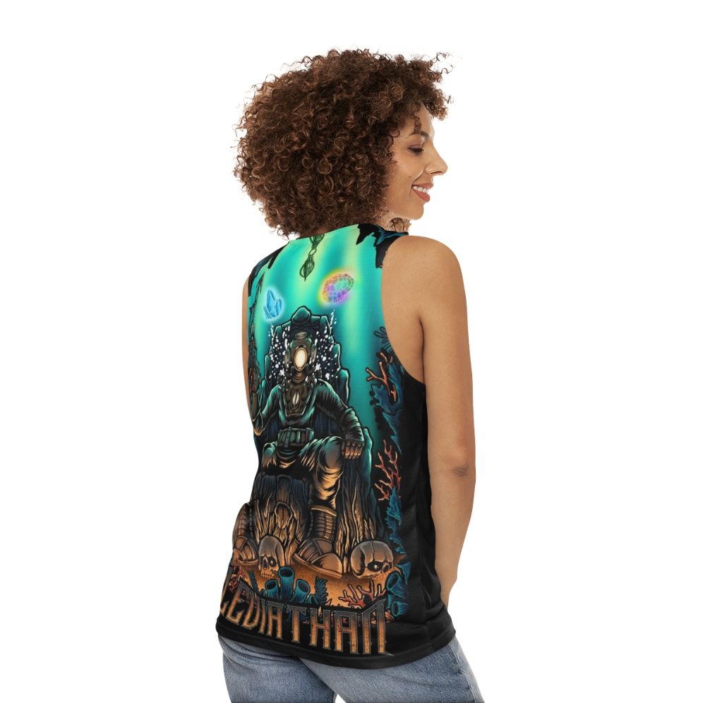 Leviathan diver unisex custom tank top - women back