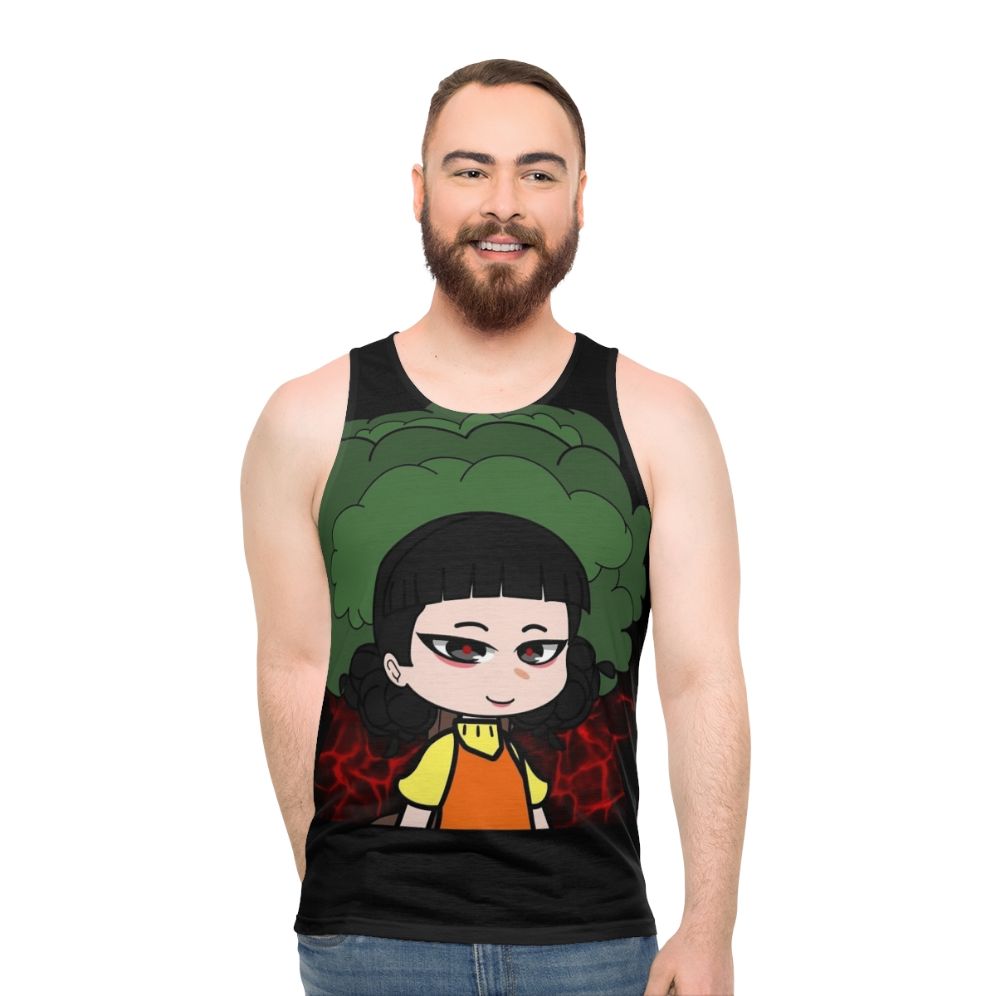 Squid Game Doll Design Unisex Tank Top - men