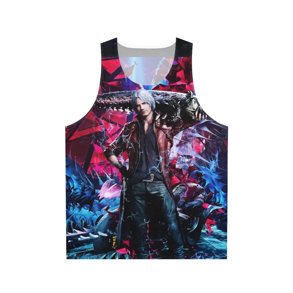 Devil May Cry V Dante Ultimate Unisex Tank Top with Vibrant Abstract Design