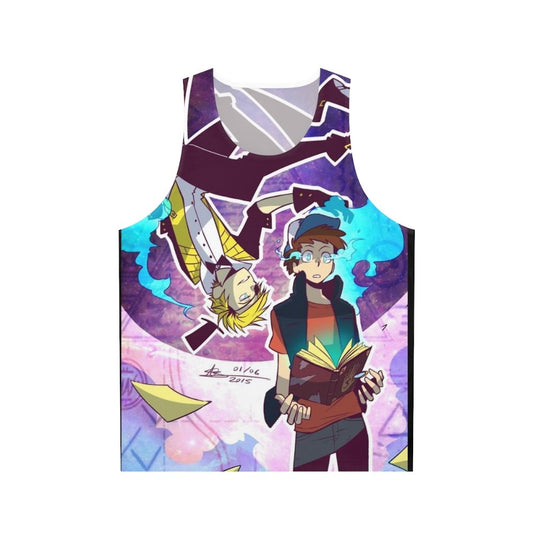 Gravity Falls Unisex Tank Top with Bill Cipher and Dipper Pines