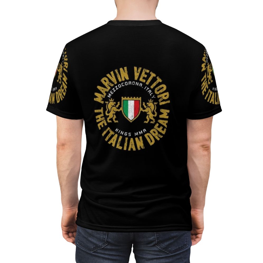 Marvin Vettori MMA fighter t-shirt with Italian Dream design - men back