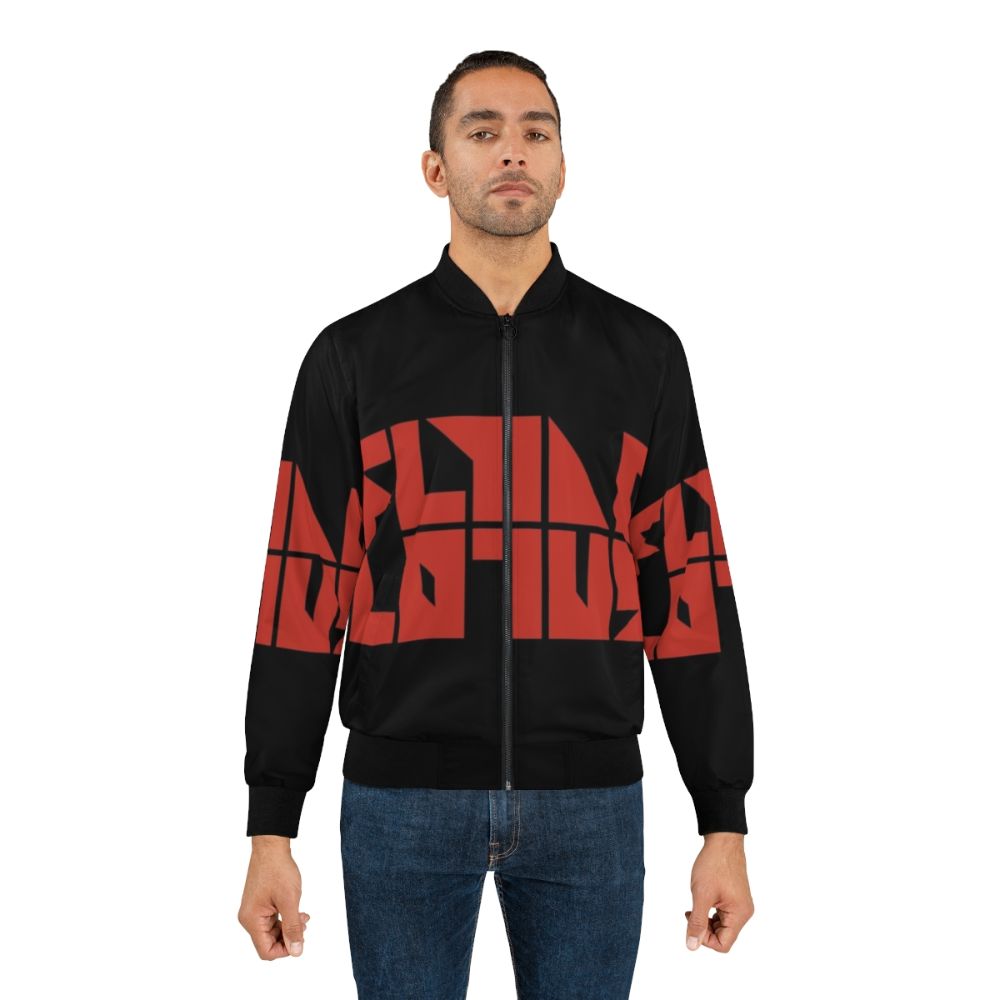 Flying Lotus Red Transparent Bomber Jacket for Electronic Music Fans - Lifestyle